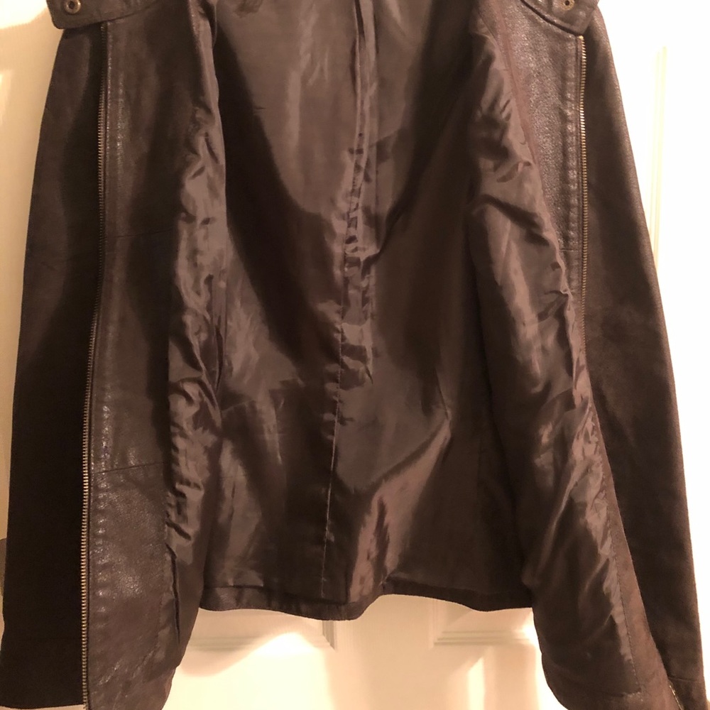 Suede Leather Brown Jacket